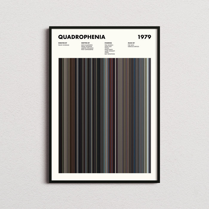 Quadrophenia Movie Barcode Poster