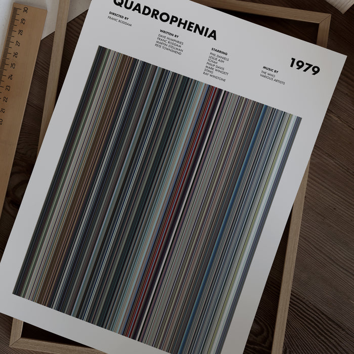 Quadrophenia Movie Barcode Poster