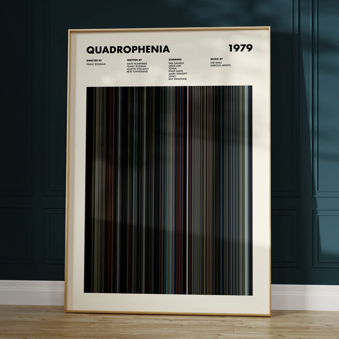 Quadrophenia Movie Barcode Poster