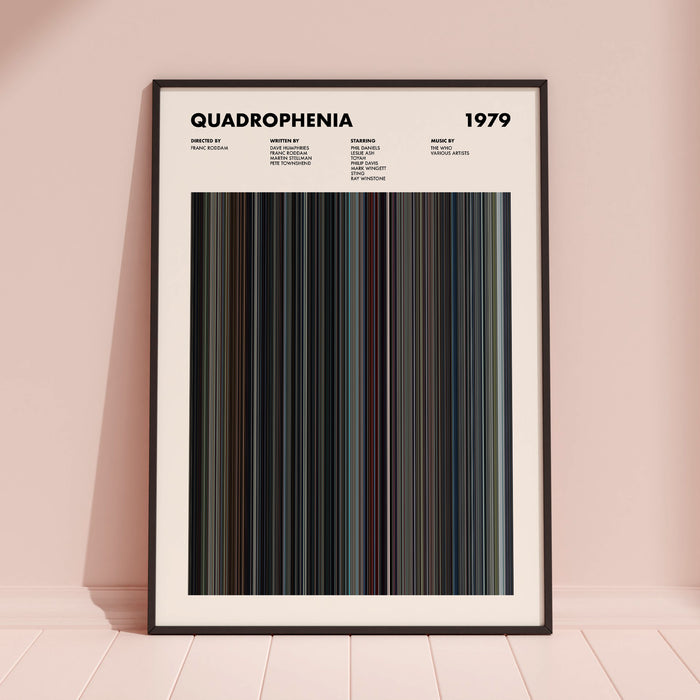 Quadrophenia Movie Barcode Poster