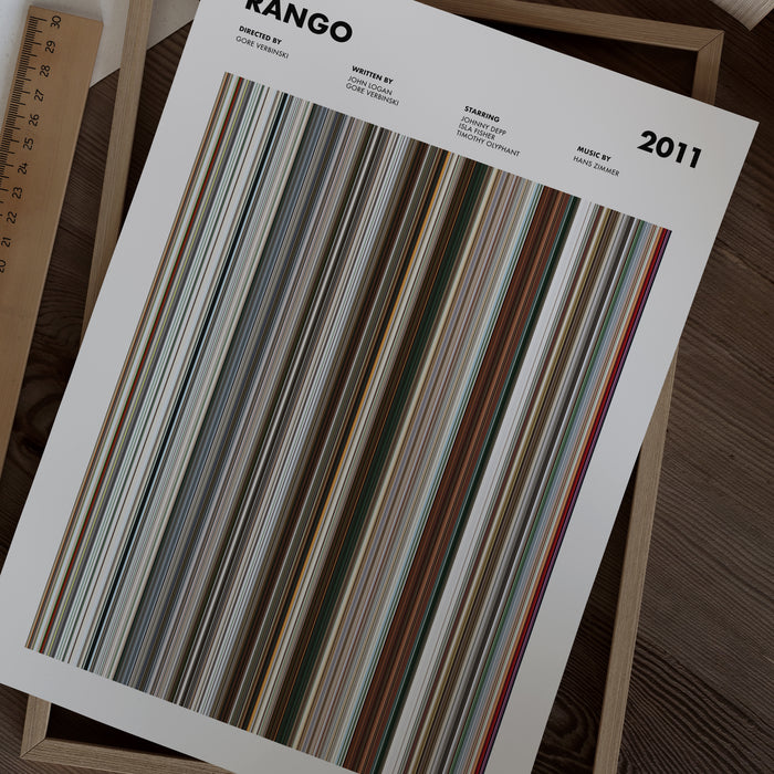 Rango Movie Barcode Poster