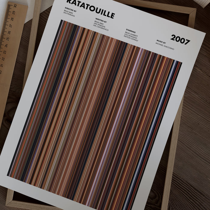 Ratatouille Movie Barcode Poster