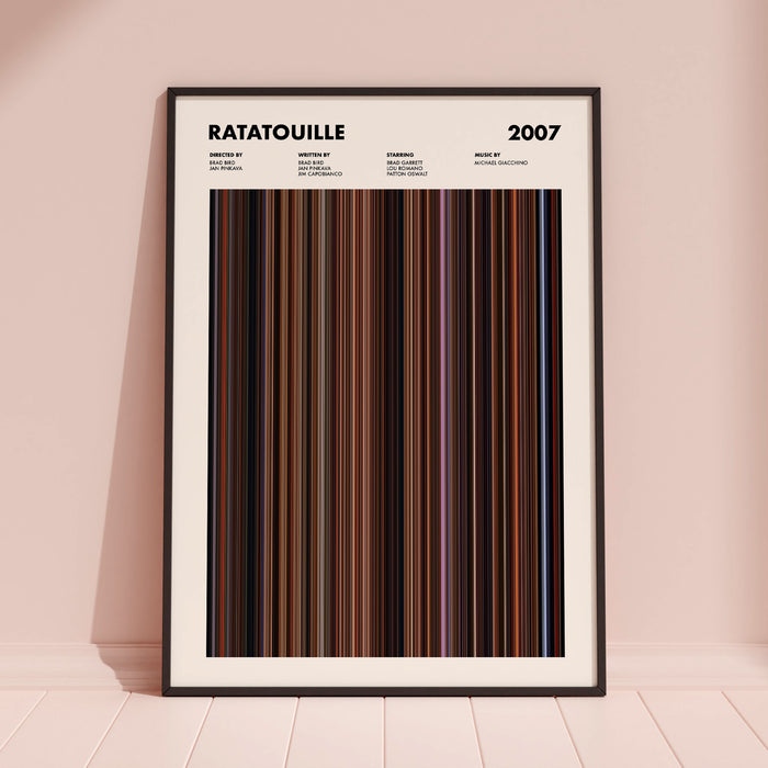 Ratatouille Movie Barcode Poster