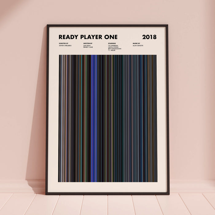 Ready Player One Movie Barcode Poster