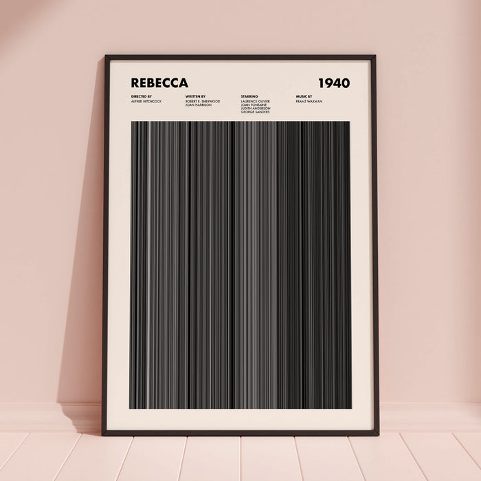 Rebecca Movie Barcode Poster