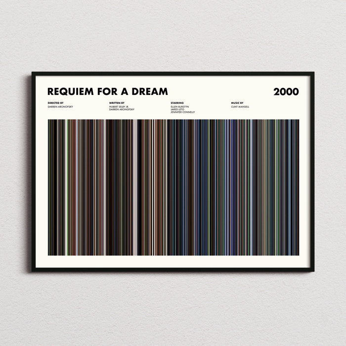 Requiem For A Dream Movie Barcode Poster