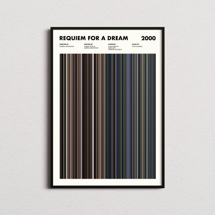 Requiem For A Dream Movie Barcode Poster