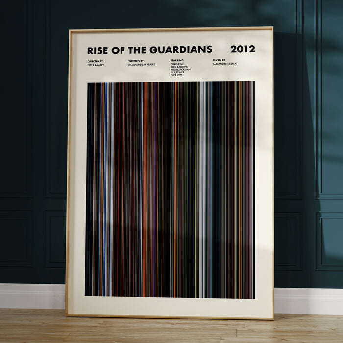 Rise of the Guardians Movie Barcode Poster