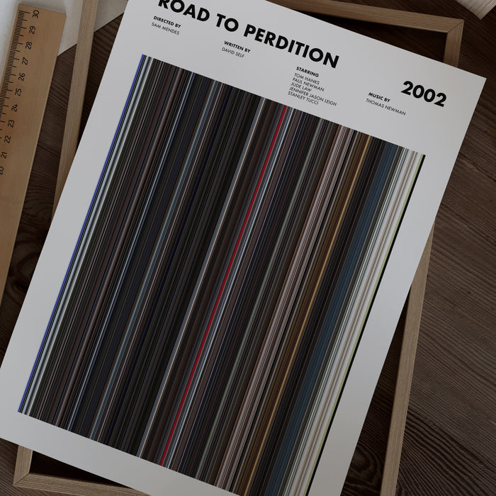 Road To Perdition Movie Barcode Poster