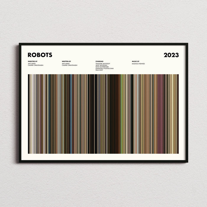 Robots 2023 Movie Barcode Movie Barcode Poster