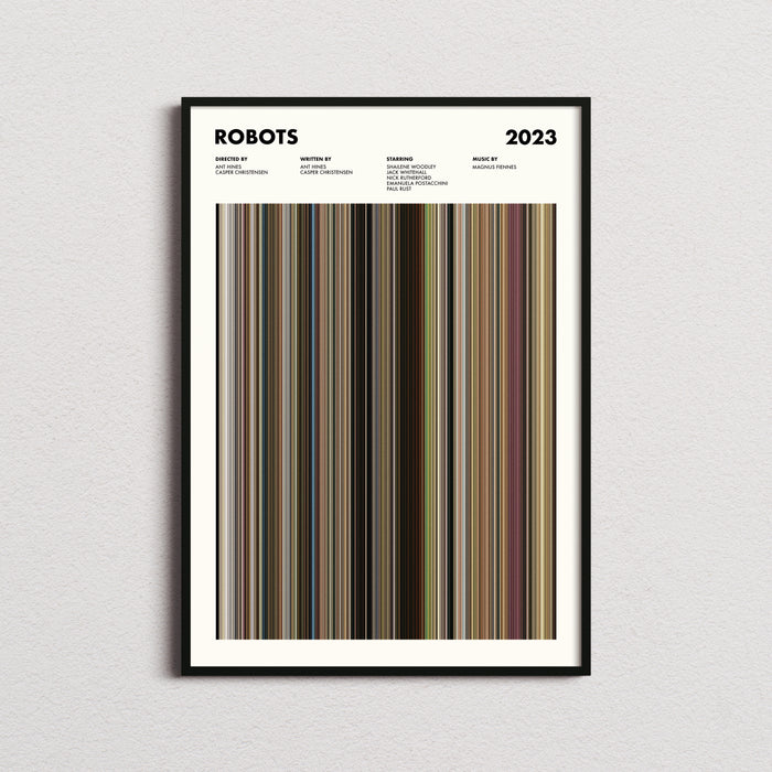 Robots 2023 Movie Barcode Movie Barcode Poster