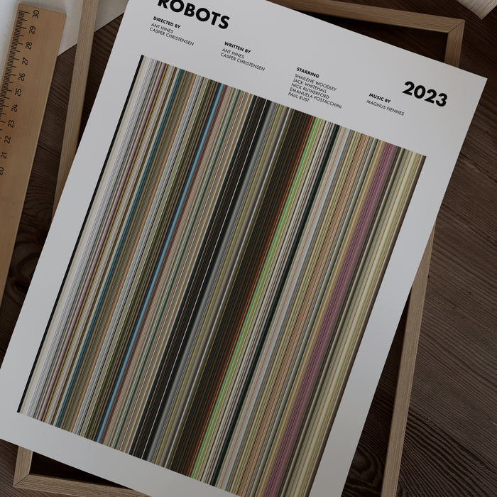 Robots 2023 Movie Barcode Movie Barcode Poster