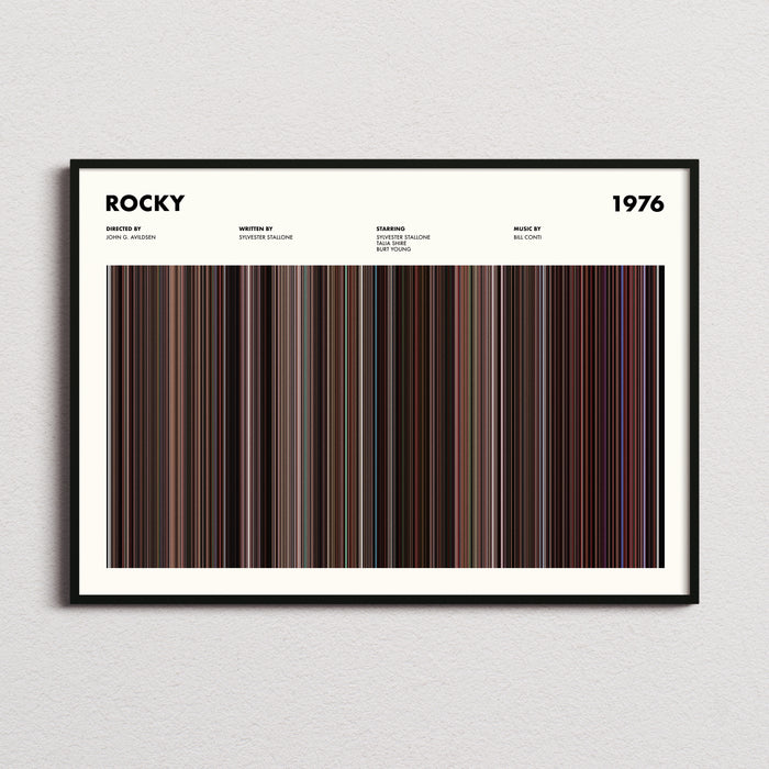 Rocky Movie Barcode Poster