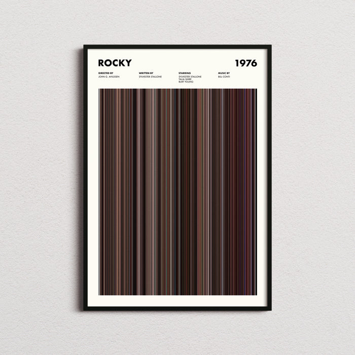 Rocky Movie Barcode Poster