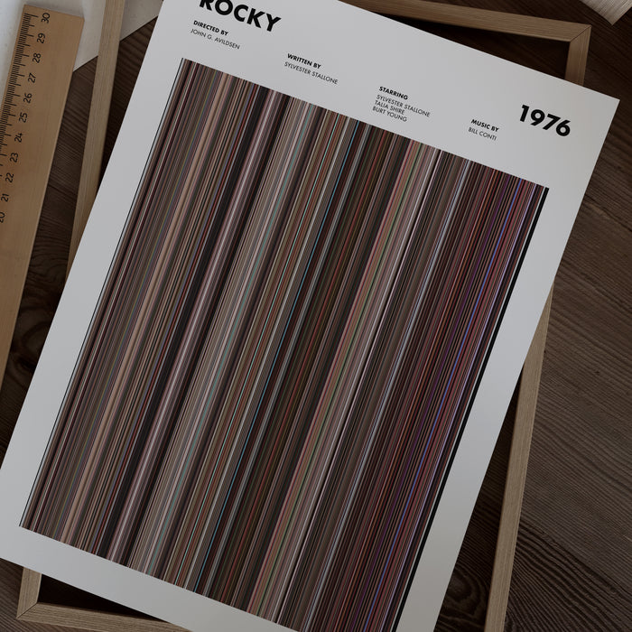 Rocky Movie Barcode Poster