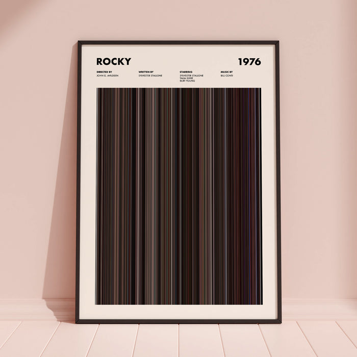 Rocky Movie Barcode Poster