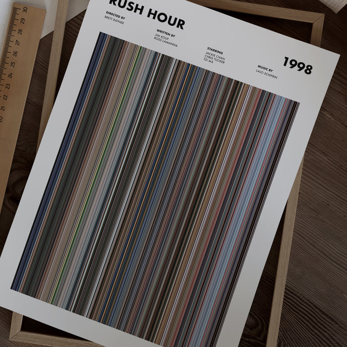 Rush Hour Movie Barcode Poster