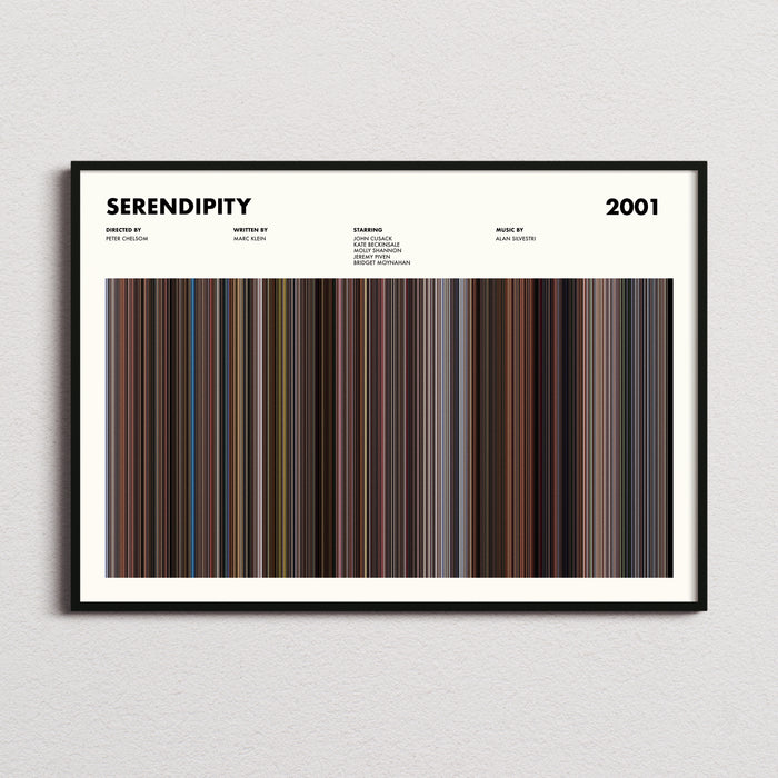 Serendipity Movie Barcode Movie Barcode Poster