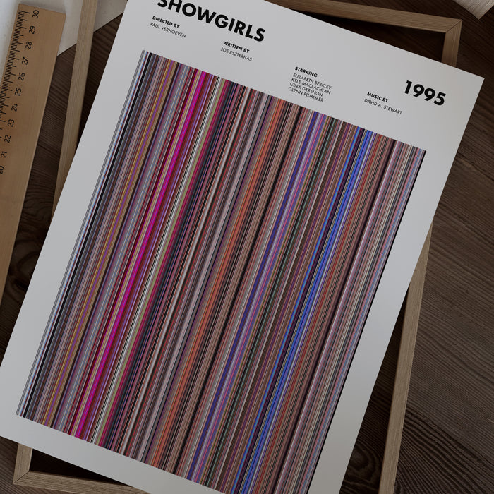 Showgirls Movie Barcode Poster