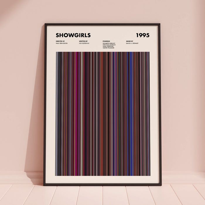 Showgirls Movie Barcode Poster