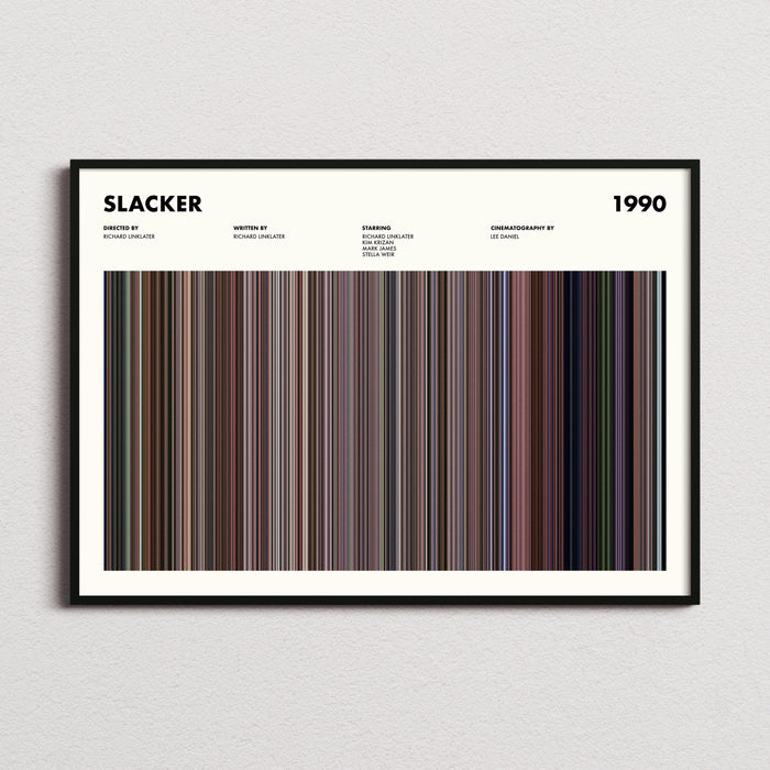 Slacker Movie Barcode Poster