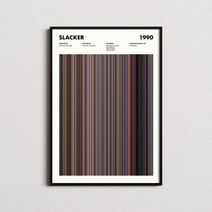 Slacker Movie Barcode Poster