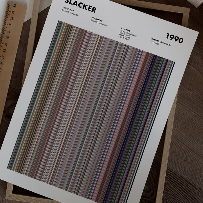 Slacker Movie Barcode Poster