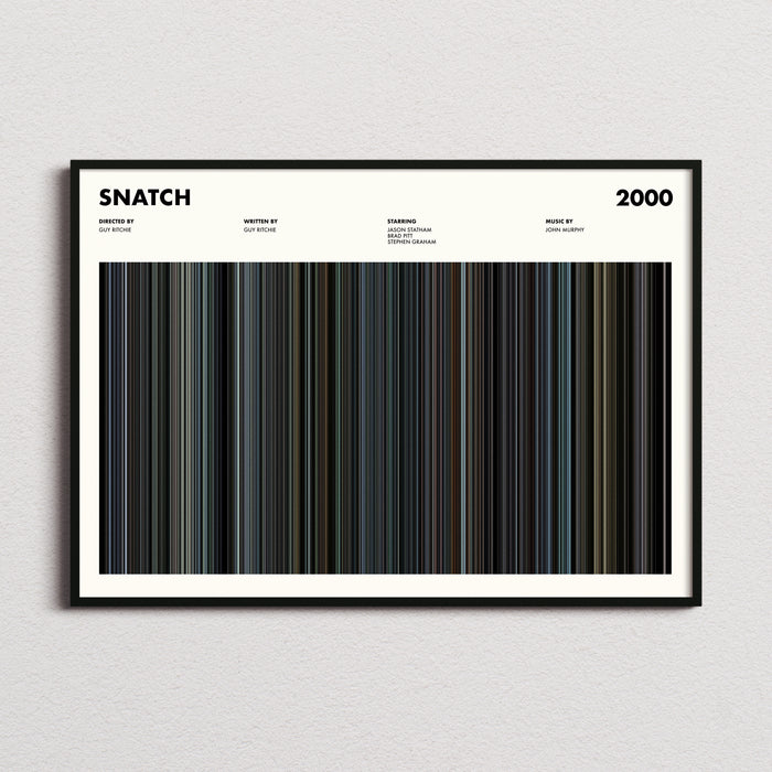 Snatch Movie Barcode Poster