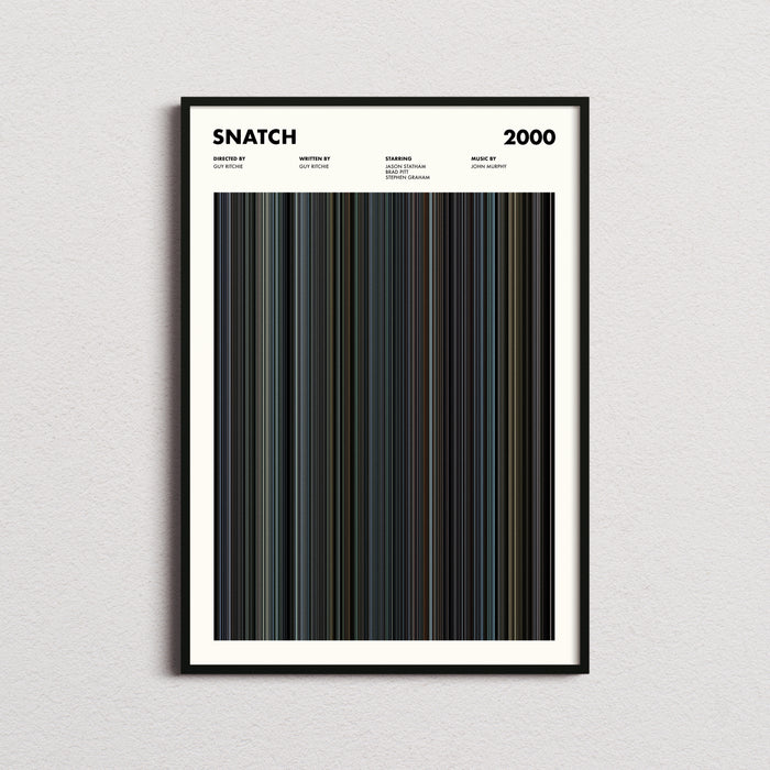 Snatch Movie Barcode Poster