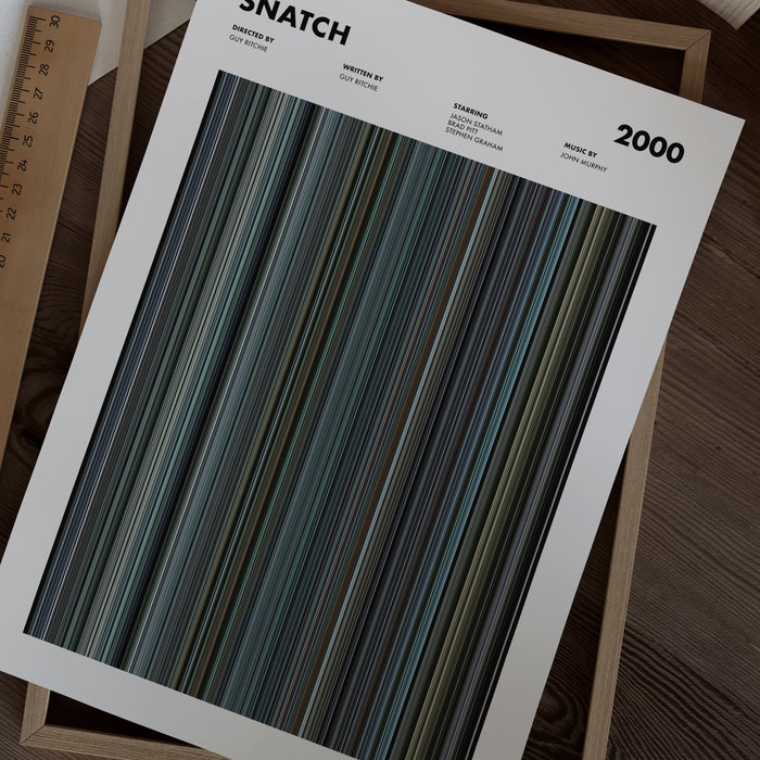 Snatch Movie Barcode Poster