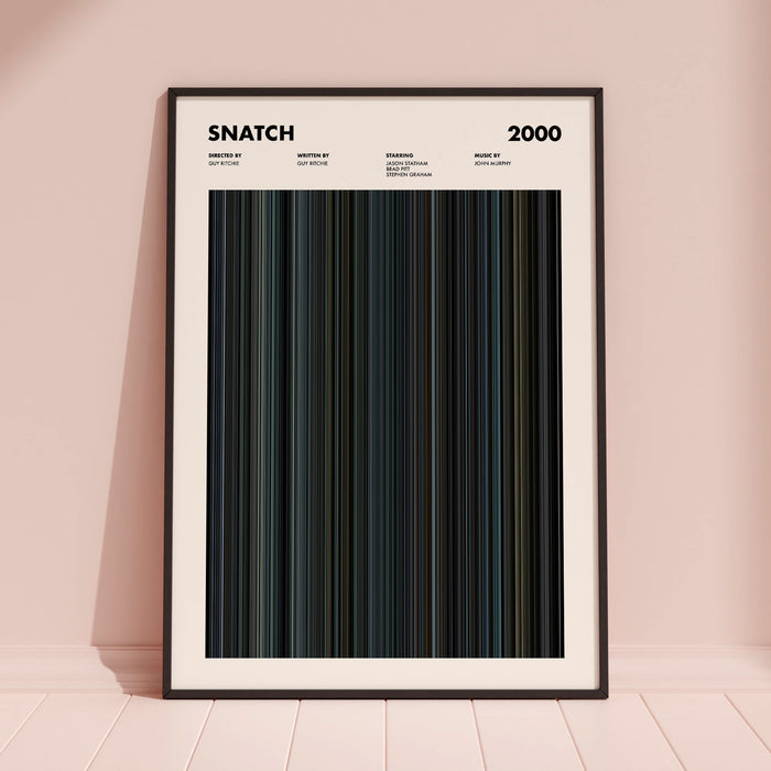 Snatch Movie Barcode Poster