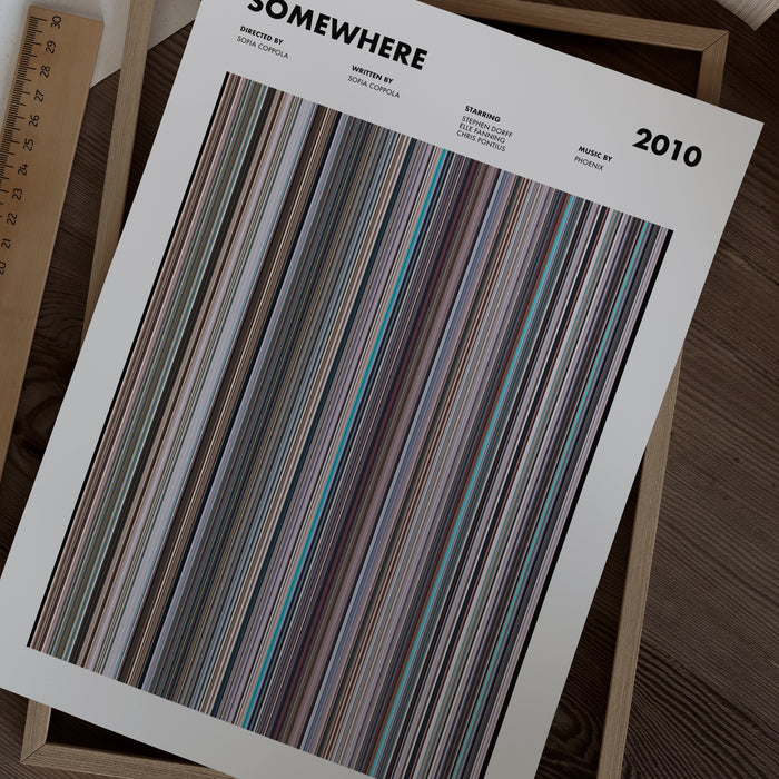 Somewhere Movie Barcode Poster