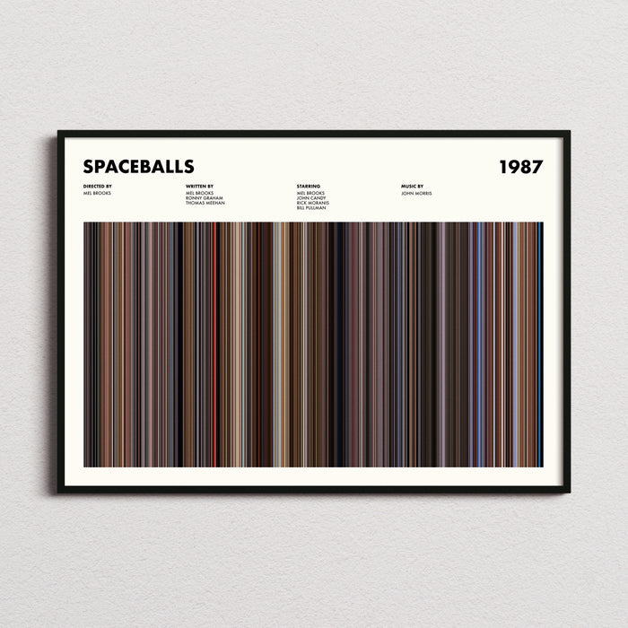 Spaceballs Movie Barcode Poster