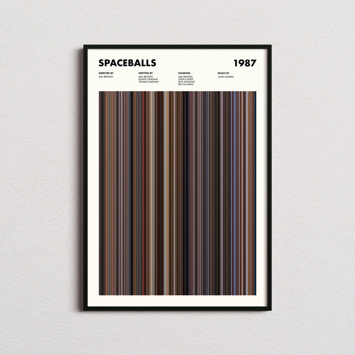 Spaceballs Movie Barcode Poster