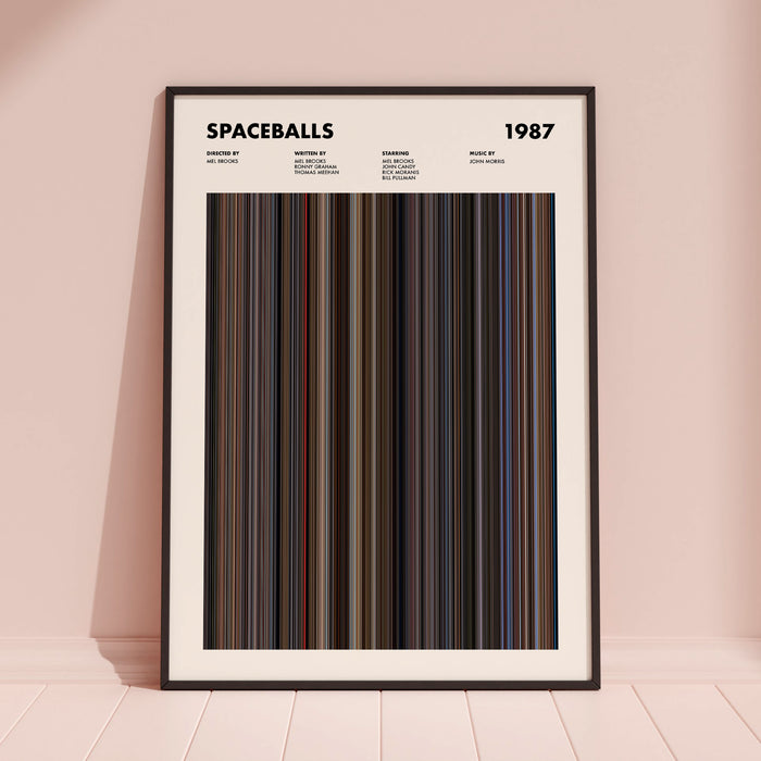 Spaceballs Movie Barcode Poster