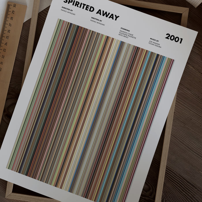 Spirited Away Movie Barcode Poster