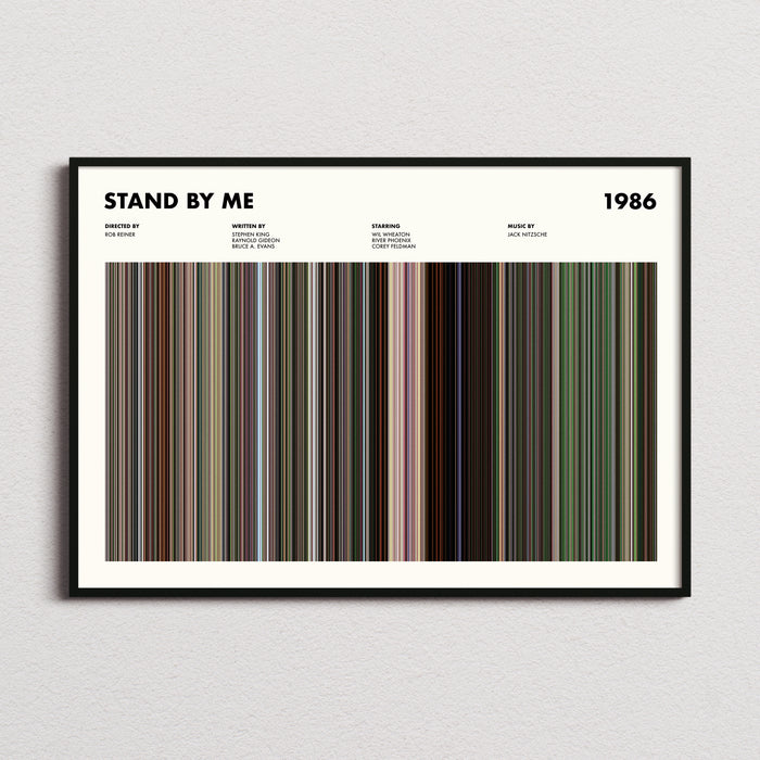 Stand By Me Movie Barcode Poster