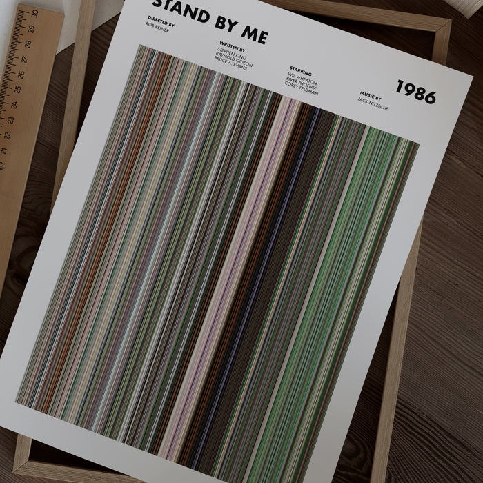 Stand By Me Movie Barcode Poster