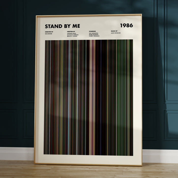 Stand By Me Movie Barcode Poster