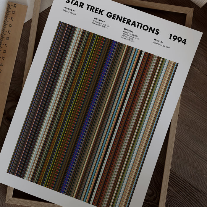 Star Trek Generations Movie Barcode Movie Barcode Poster