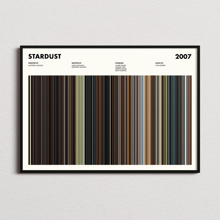 Stardust Movie Barcode Poster