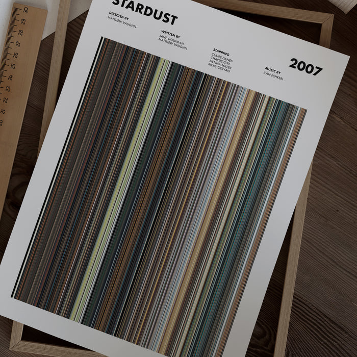 Stardust Movie Barcode Poster