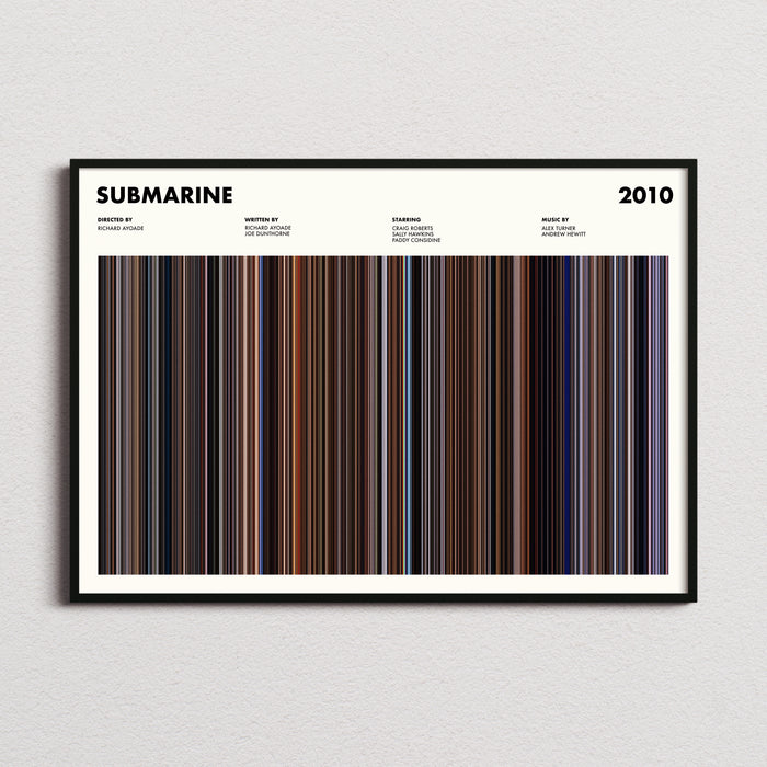 Submarine Movie Barcode Poster