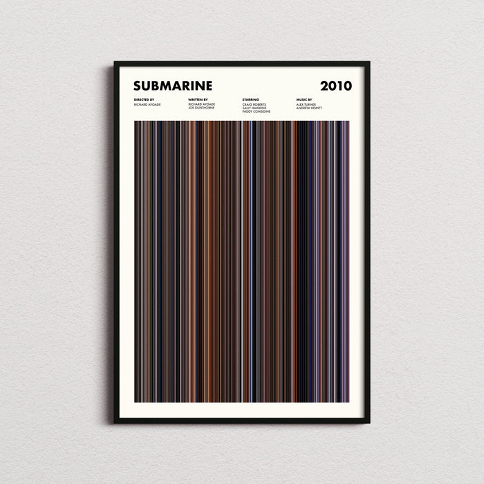 Submarine Movie Barcode Poster