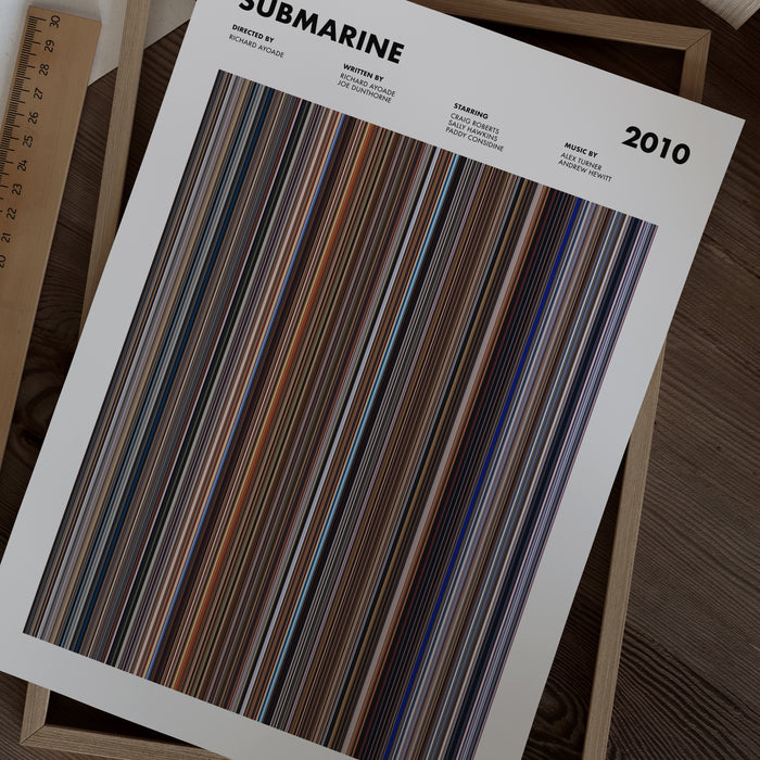 Submarine Movie Barcode Poster