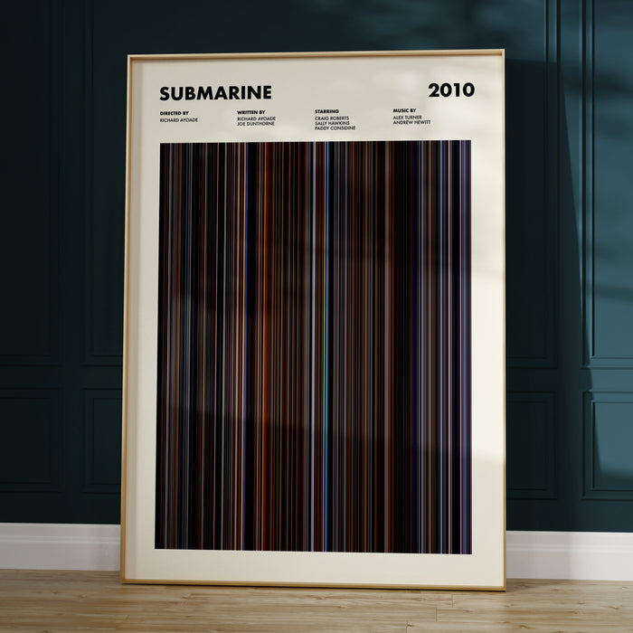 Submarine Movie Barcode Poster