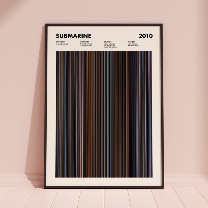 Submarine Movie Barcode Poster