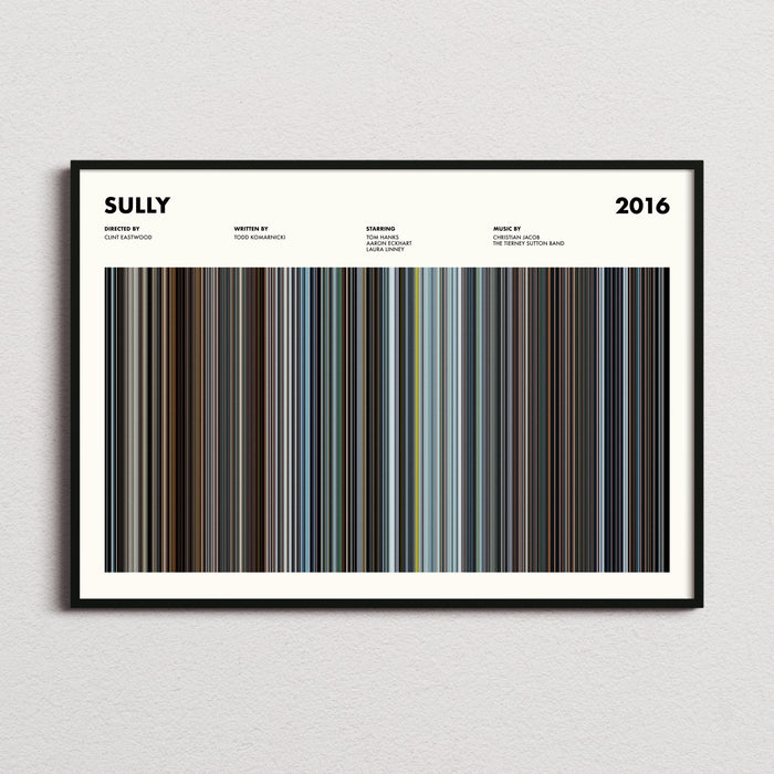 Sully Movie Barcode Poster