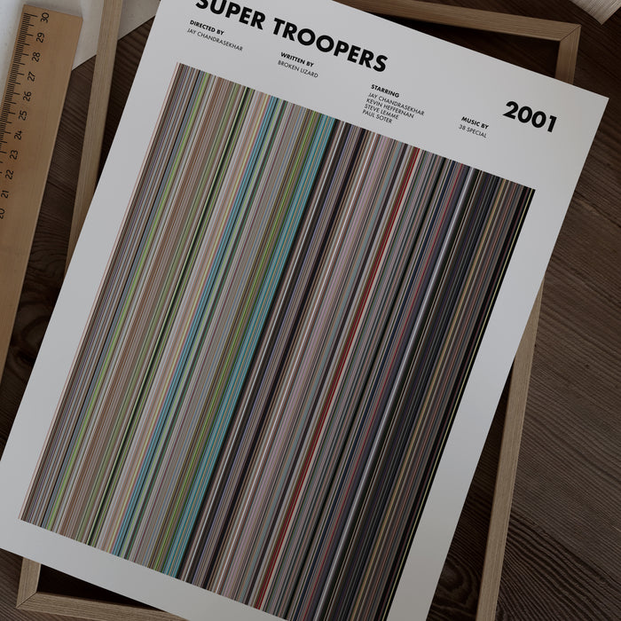 Super Troopers Movie Barcode Poster