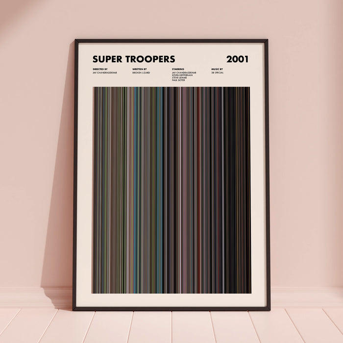 Super Troopers Movie Barcode Poster